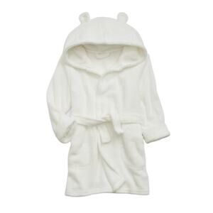 Baby Gap Toddler Recycled Fuzzy Robe in White, Size 4Y​​​